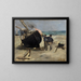 La barca rivestita di catrame - Édouard Manet — quadro incorniciato alla parete