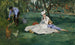La famiglia Monet nel loro giardino a Argenteuil - Édouard Manet — vista dell’opera