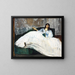 Donna con ventaglio - Édouard Manet — quadro incorniciato alla parete