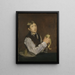 Giovane ragazzo che sbuccia una pera - Édouard Manet — quadro incorniciato alla parete