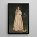 Giovane donna nel 1866 - Édouard Manet — quadro incorniciato alla parete