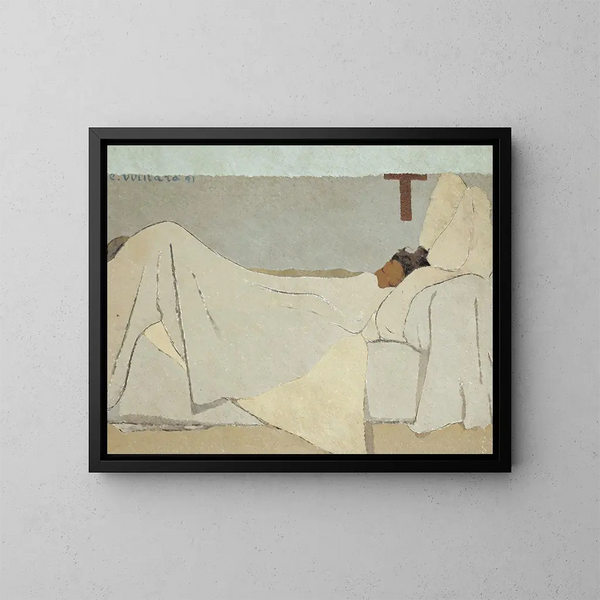 Au lit - Édouard Vuillard — quadro incorniciato alla parete