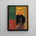 Autoritratto con bastone e cappello a cilindro – Édouard Vuillard — quadro incorniciato alla parete