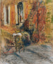Due figure sedute sui gradini di una casa - Édouard Vuillard — vista dell’opera