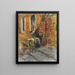 Due figure sedute sui gradini di una casa - Édouard Vuillard — quadro incorniciato alla parete