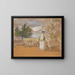Donna nel giardino - Édouard Vuillard — quadro incorniciato alla parete