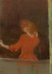 Femme en rouge - Édouard Vuillard — vista dell’opera