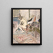 Donna nuda vicino al camino - Édouard Vuillard — quadro incorniciato alla parete