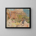 Donne e bambino al Clos di Cézanne - Édouard Vuillard — quadro incorniciato alla parete
