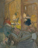 Interno con tre personaggi - Édouard Vuillard — vista dell’opera