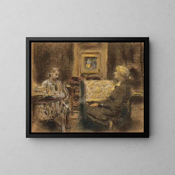 La Lionne d'histoire - Édouard Vuillard — quadro incorniciato alla parete