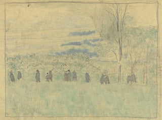 douard Vuillard - Landschap met wandelaars.webp