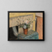 Il mazzo di fiori sul polo mirus - Édouard Vuillard — quadro incorniciato alla parete
