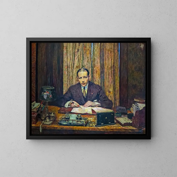 Lucien Rosengart nel suo studio - Édouard Vuillard — quadro incorniciato alla parete