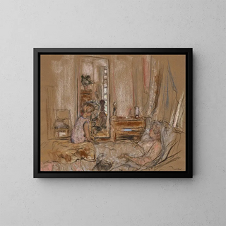 douard Vuillard - Lulu au chevet de Madame Hessel au chteau des Clayes.webp