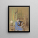 Madame Lucien Sauphar seduta nel suo salotto - Édouard Vuillard — quadro incorniciato alla parete