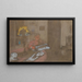 Madame Vuillard che legge il giornale - Édouard Vuillard — quadro incorniciato alla parete