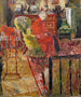 Madame Vuillard in vestaglia rossa - Édouard Vuillard — vista dell’opera