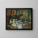 di Marcelle Aron nella sala da pranzo al Château Rouge - Édouard Vuillard — quadro incorniciato alla parete