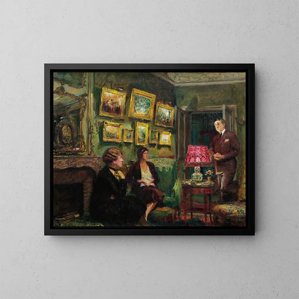 Mme Gillou chez elle, l'accord parfait - Édouard Vuillard — quadro incorniciato alla parete