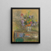Natura morta con vaso di fiori - Édouard Vuillard — quadro incorniciato alla parete