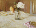 Rose in un vaso di vetro - Édouard Vuillard — vista dell’opera