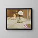 Rose in un vaso di vetro - Édouard Vuillard — quadro incorniciato alla parete