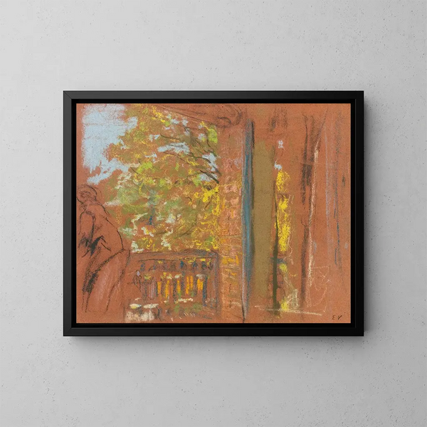 Il balcone alla Closerie des Gents Vaucresson - Édouard Vuillard — quadro incorniciato alla parete