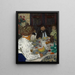 Il pranzo - Édouard Vuillard — quadro incorniciato alla parete