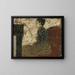 Donna seduta nell'angolo del camino - Édouard Vuillard — quadro incorniciato alla parete