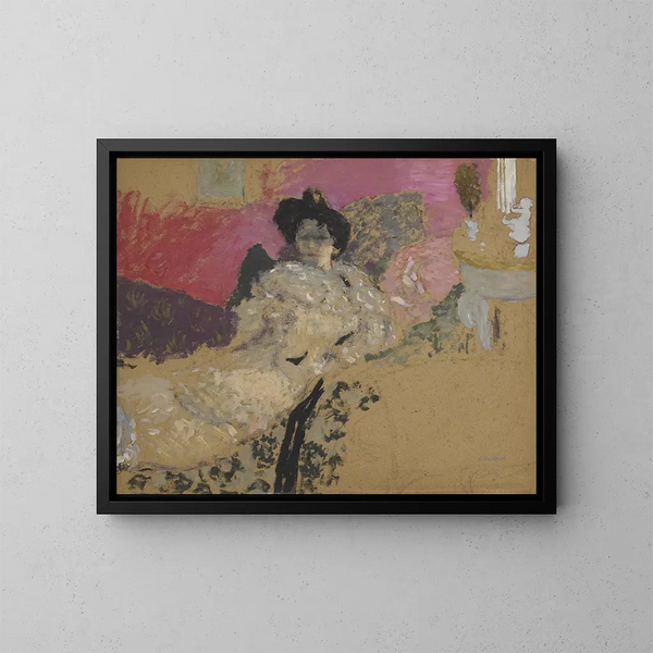 Studio per il ritratto di Madame Delierre - Édouard Vuillard — quadro incorniciato alla parete