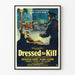 Poster vintage cinema Dressed to Kill estetica retrò