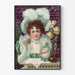 Poster vintage Coca-Cola 5 centes con ritratto femminile elegante