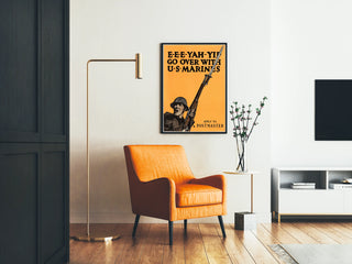 Poster vintage dei Marine degli Stati Uniti all'appello di reclutamento