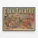 Poster vintage Teatro Eden - Messalina — quadro incorniciato alla parete