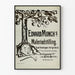 Poster decorativo esposizione Edvard Munch bianco e nero
