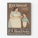 Poster vintage "Eet Brood" per decorazione murale golosa