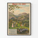 Poster vintage Ferrovie del Midi - Lourdes e Pirenei