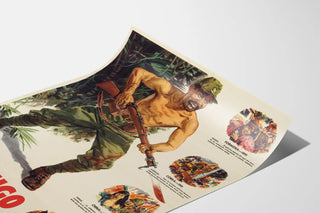 Poster vintage di propaganda militare « El Enemigo de la Humanidad »