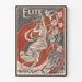 Poster decorativo elegante stile Art Nouveau