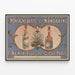 Poster vintage Elixir della Montagna Verde e Nettare dei Mandarini — quadro incorniciato alla parete
