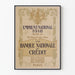 Poster vintage Emprunt National 1918 Banque Nationale de Crédit