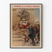Poster vintage del secondo prestito della Difesa Nazionale