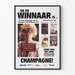 Poster vintage Trouw Premio del pubblico Libro olandese 1998
