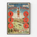 Poster vintage Arsens Blondin attraversata sulla fune di ferro della Senna