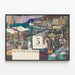 Poster vintage porto marittimo e navigazione — quadro incorniciato alla parete