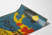 Poster decorativo teatrale colorato con motivo di donna in costume