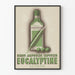 Poster vintage Eucalyptine Le Brun sciroppo e capsule