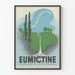 Poster pubblicitario vintage Eumictine per vie urinarie