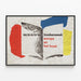 Poster Vintage Settimana del Libro 1963 Europa e il Libro — quadro incorniciato alla parete